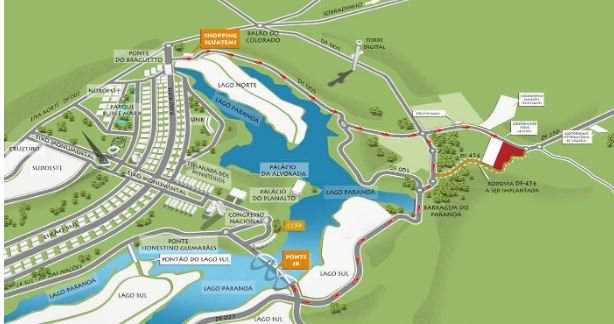 Localização do Condomínio Jardim Genebra em Brasília